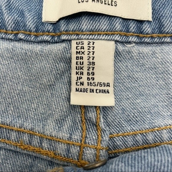 Distressed Button Fly Jean Shorts Forever 21 Sz 27 - Picture 4 of 8